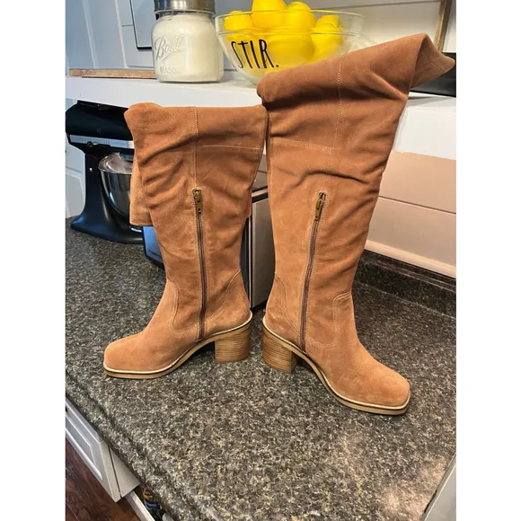 New Seychelles Overheard Suede Over-the-Knee Boots Brown