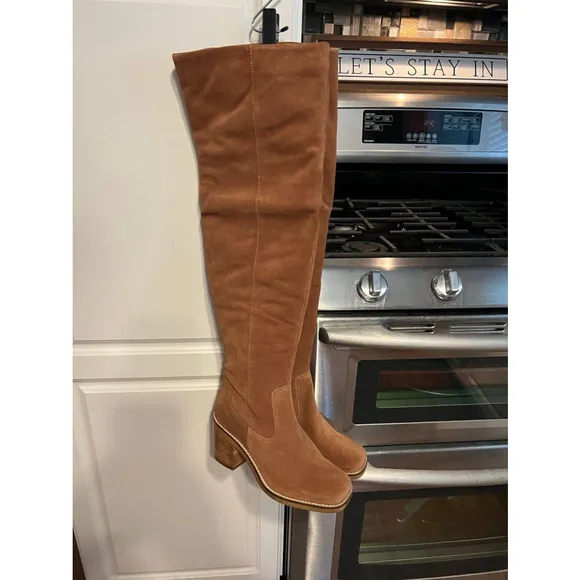 New Seychelles Overheard Suede Over-the-Knee Boots Brown
