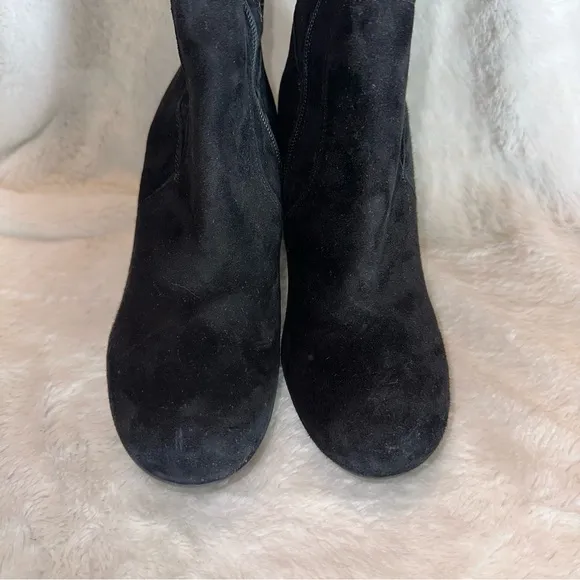 NEW‎ Stele Made In Italy Black Suede Knee High Boots 36 IT 6 US NWT Quiet Luxury