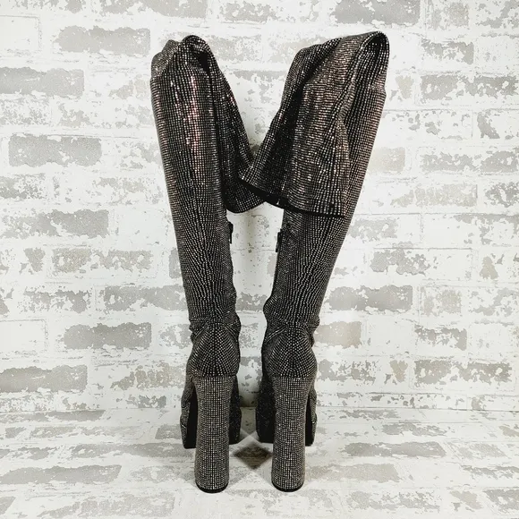 NEW Steve Madden Sultry Studded Platform Over the Knee Boots F3