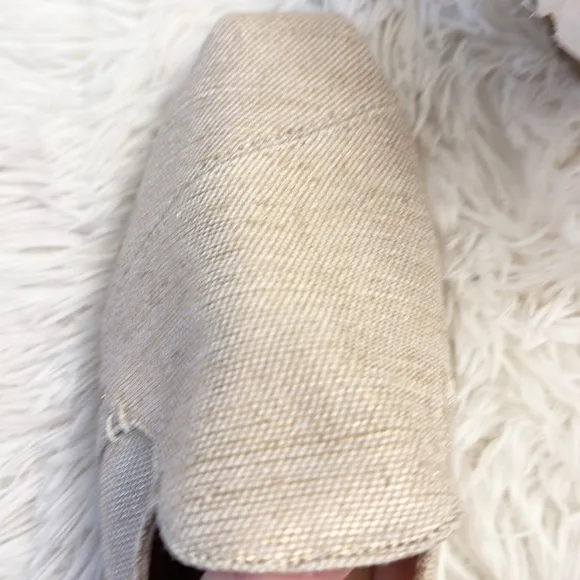 NEW TOMS Nova Rose Gold woven sandal slides mules women size 8.5