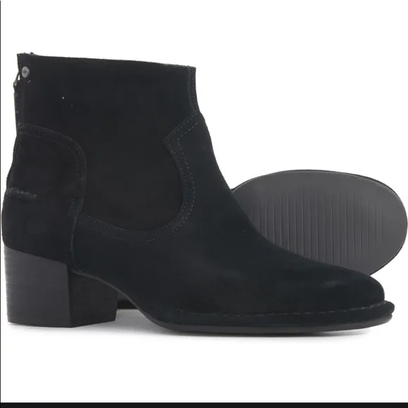 New UGG Bandara Ankle Suede Boots Black