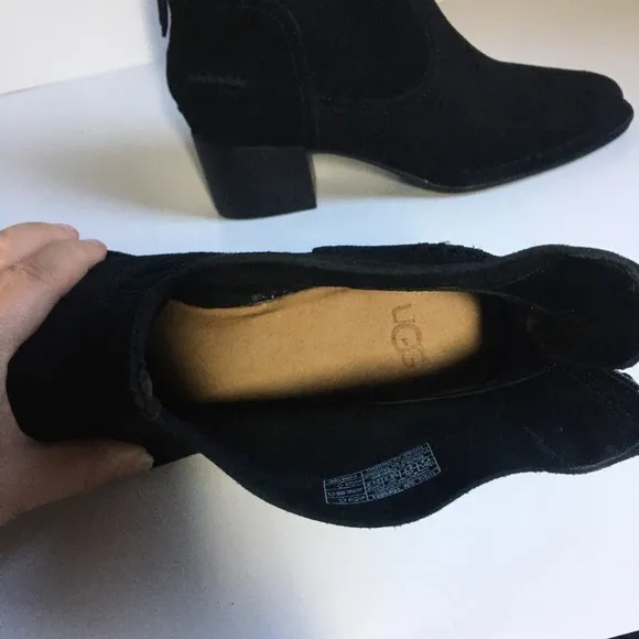 New UGG Bandara Ankle Suede Boots Black