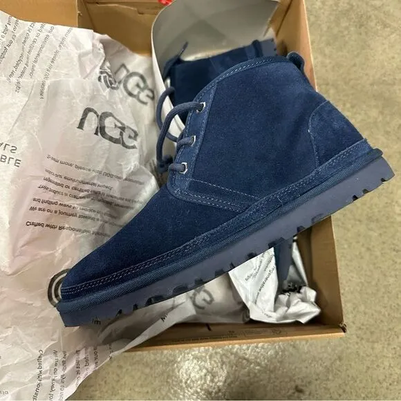 New Ugg Neumel Deep Ocean Suede Chukka Boots 7