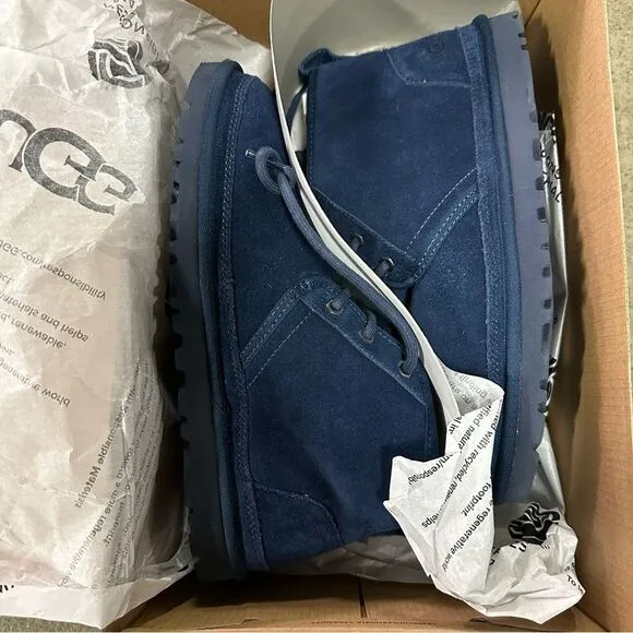 New Ugg Neumel Deep Ocean Suede Chukka Boots 7