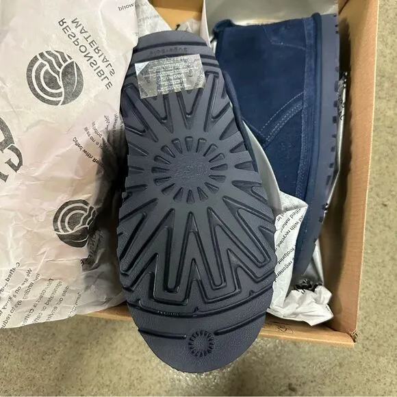 New Ugg Neumel Deep Ocean Suede Chukka Boots 7