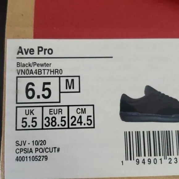 New Vans Ave Pro Gray Skate Shoes