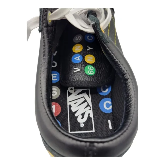 NEW Vans Old Skool NYC Subway Shoes Mens Size 7 Womens 8.5  Black leather