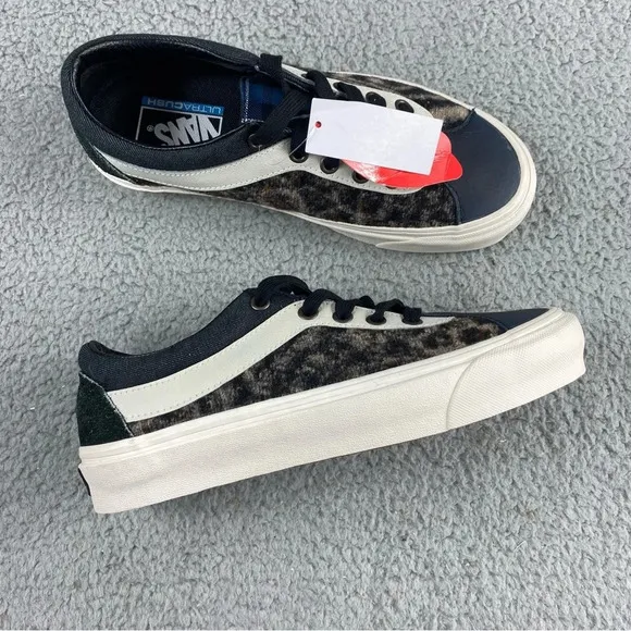 NEW Vans Shoes Bender Bold Ni Mens 6 Women 7.5 Low Skate Panther Black Platform‎