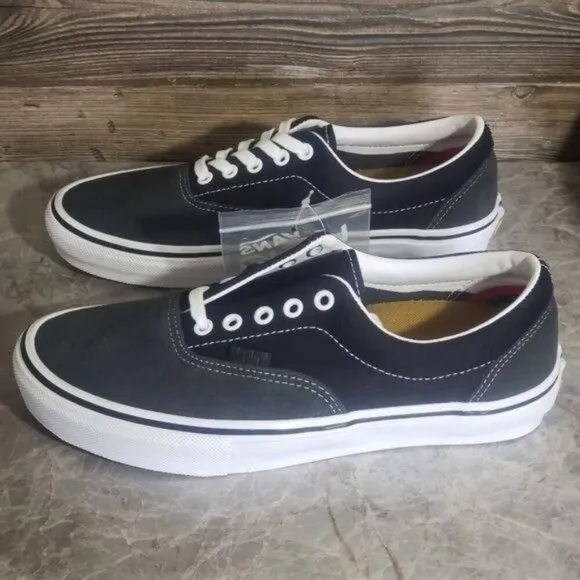 New Vans Skate Era Twill Raven Black Sneakers Casual Skateboarding Shoes