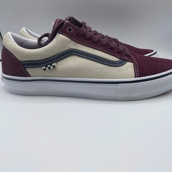 New VANS Skate Old Skool Shoes Mauve Wine Men’s Size 12