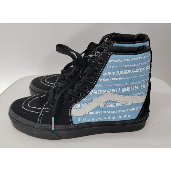 NEW Vans X Haribo Sk8-Hi Shoes Black/Blue Gummy Bear High Tops