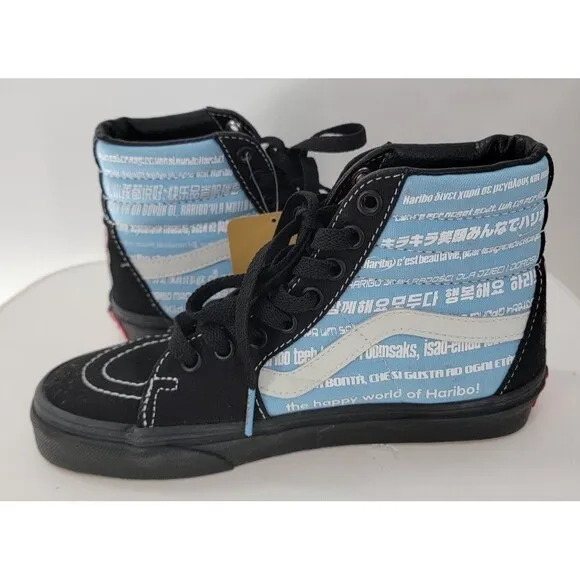 NEW Vans X Haribo Sk8-Hi Shoes Black/Blue Gummy Bear High Tops