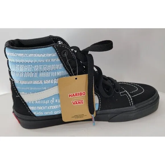 NEW Vans X Haribo Sk8-Hi Shoes Black/Blue Gummy Bear High Tops