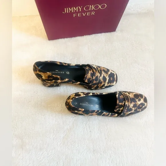 Next Signature slip on Leopard Print Leather Shoes