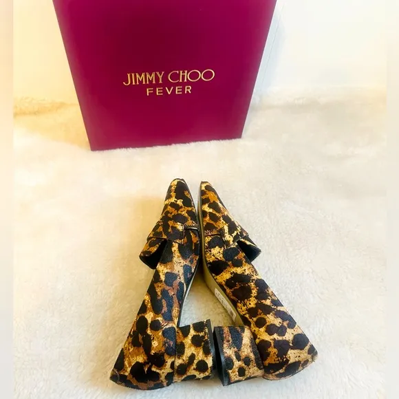 Next Signature slip on Leopard Print Leather Shoes