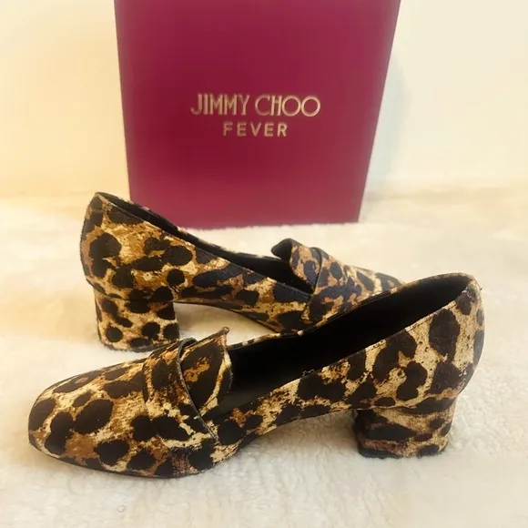 Next Signature slip on Leopard Print Leather Shoes