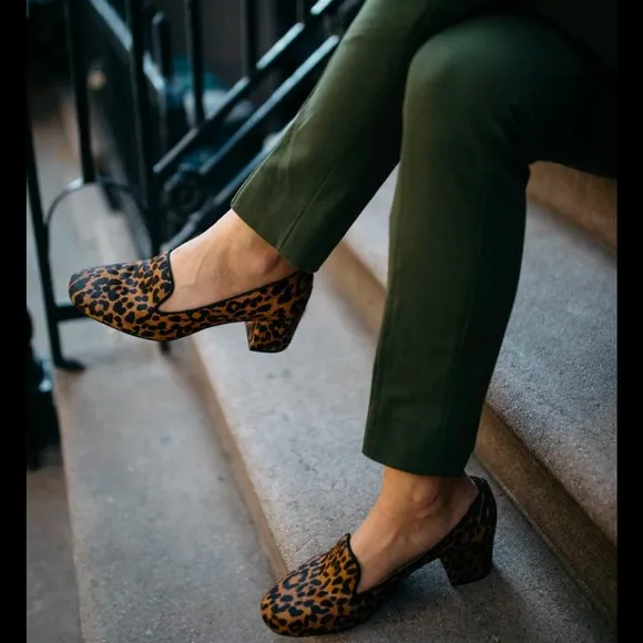 Next Signature slip on Leopard Print Leather Shoes
