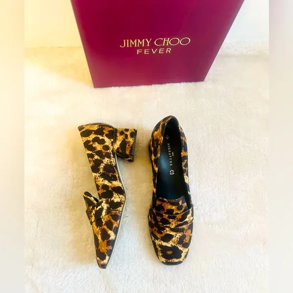 Next Signature slip on Leopard Print Leather Shoes