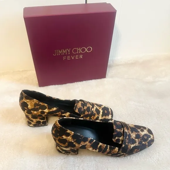 Next Signature slip on Leopard Print Leather Shoes