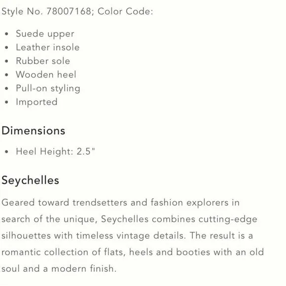 NIB Anthropologie Seychelles You or Me suede boots