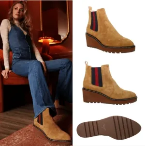 NIB Cecelia New York Gemma Suede Booties Size 9 1/2  Nutmeg