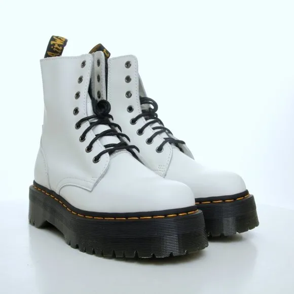 NIB Dr. Martens Jadon Polished Smooth Leather Platforms Boots