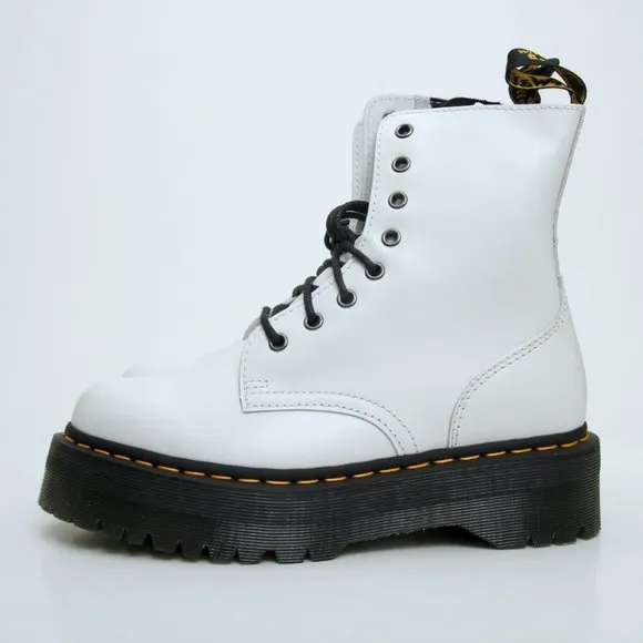 NIB Dr. Martens Jadon Polished Smooth Leather Platforms Boots