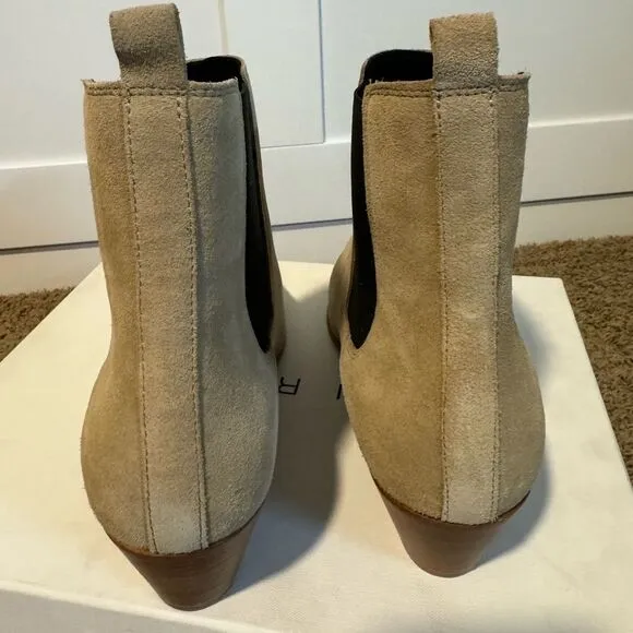 NIB IRO Women's Natural Yvette Suede Ankle Boots - sz 41