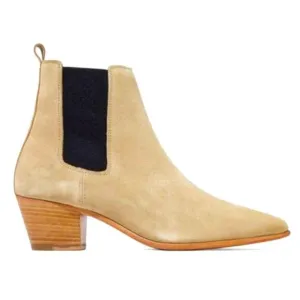NIB IRO Women's Natural Yvette Suede Ankle Boots - sz 41