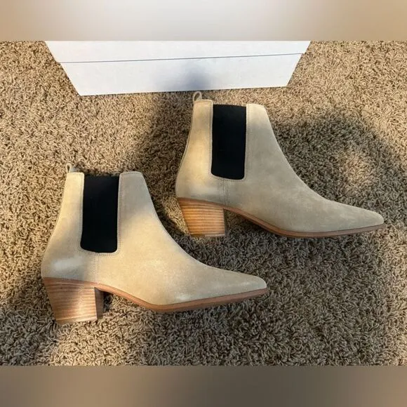 NIB IRO Women's Natural Yvette Suede Ankle Boots - sz 41