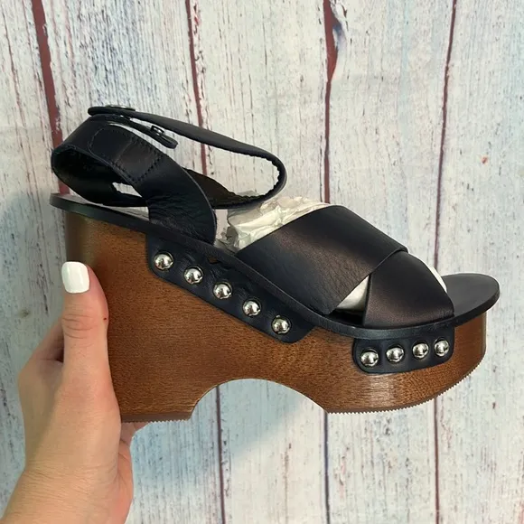 NIB Rag &amp; Bone Hester Leather Ankle Strap Sandal