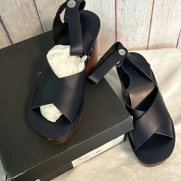 NIB Rag &amp; Bone Hester Leather Ankle Strap Sandal
