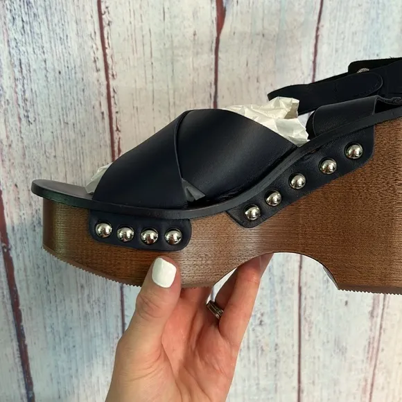 NIB Rag &amp; Bone Hester Leather Ankle Strap Sandal
