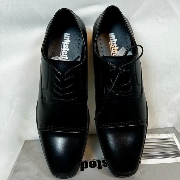NIB Unlisted Men’s Black Lace Up Oxford Dress Shoes / Sz 10