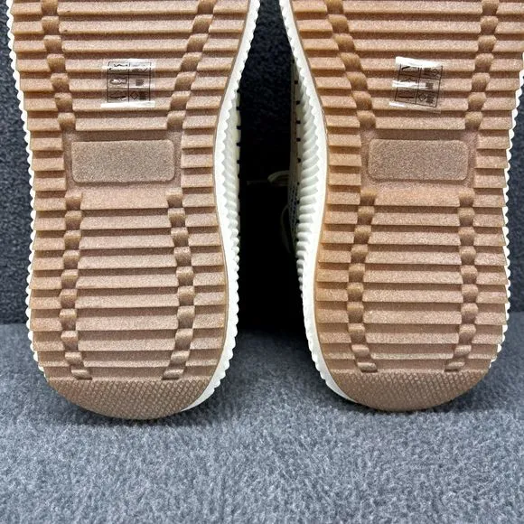 Nicole Miller Shoes Womens 7 Beige Brita Mixed Woven sneaker