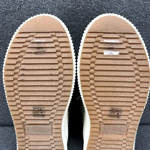 Nicole Miller Shoes Womens 7 Beige Brita Mixed Woven sneaker