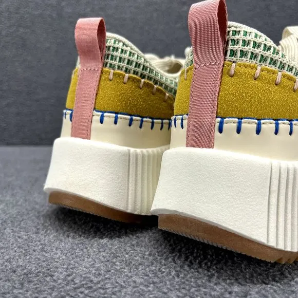 Nicole Miller Shoes Womens 7 Beige Brita Mixed Woven sneaker