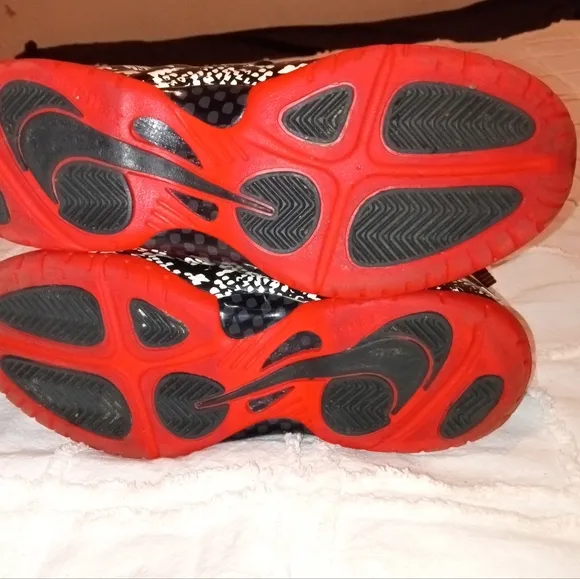 Nike Air Albino Snakeskin Foamposite Hightop Shoes Size 3y - Like New