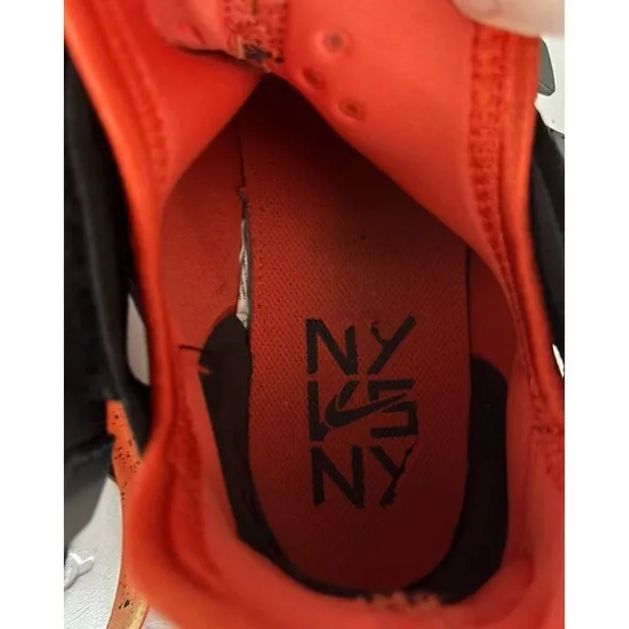 Nike Air Edge 270 NY vs NY Men's Size 14 Orange Black Shoes Sneakers