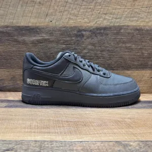 Nike Air Force 1 GoreTex Anthracite Grey &amp; Black Sneakers Size 8 Men / 9.5 Women