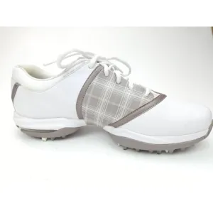 Nike Air Interchangeable White Leather Golf Shoes Women's 549576-102 Size 10