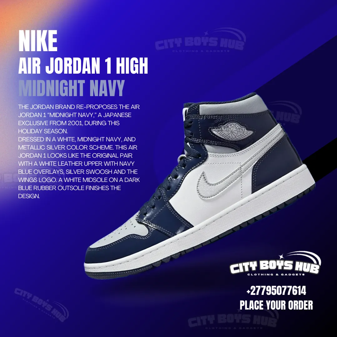 NIKE AIR JORDAN 1 HIGH MIDNIGHT NAVY