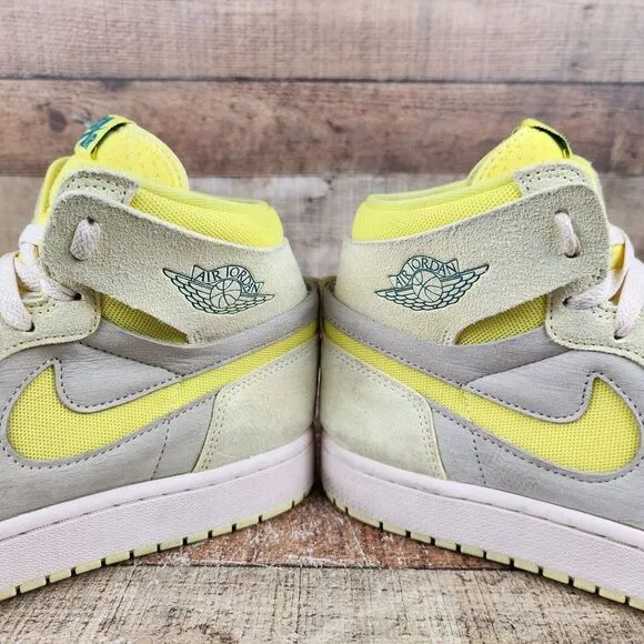 Nike Air Jordan 1 High Zoom Air CMFT 2 Women's Size 10.5 Yellow Shoes DV1305-800