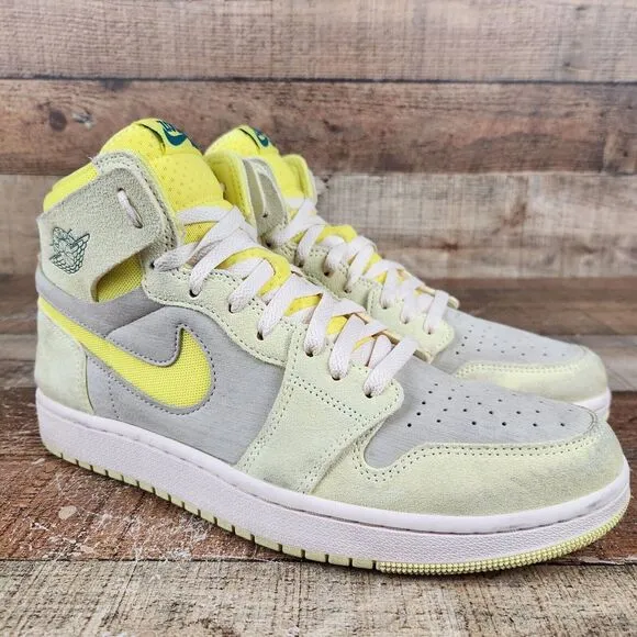 Nike Air Jordan 1 High Zoom Air CMFT 2 Women's Size 10.5 Yellow Shoes DV1305-800