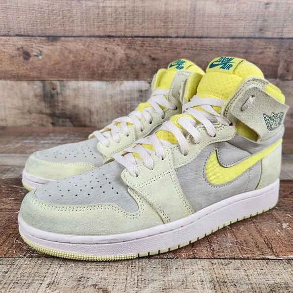 Nike Air Jordan 1 High Zoom Air CMFT 2 Women's Size 10.5 Yellow Shoes DV1305-800