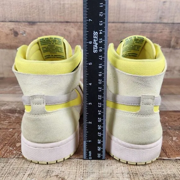 Nike Air Jordan 1 High Zoom Air CMFT 2 Women's Size 10.5 Yellow Shoes DV1305-800