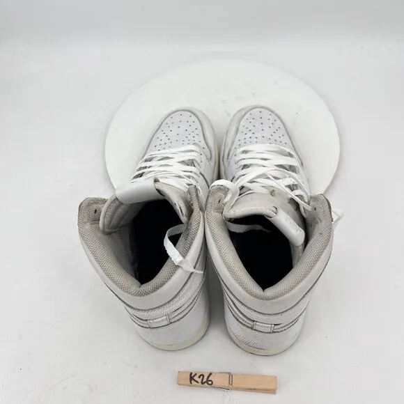 Nike Air Jordan 1 Men Size 12 Retro High OG White Perforated 555088-100 Shoes