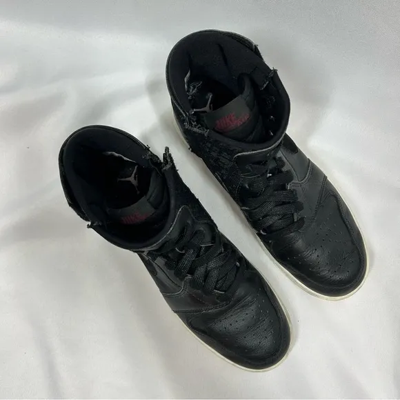 Nike Air Jordan 1 Rebel XX Women’s Black Sail Hi Top Leather Sneakers Size 8