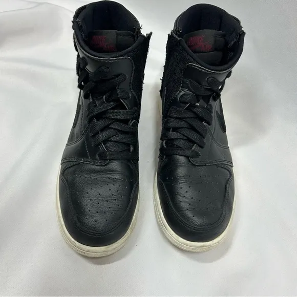Nike Air Jordan 1 Rebel XX Women’s Black Sail Hi Top Leather Sneakers Size 8